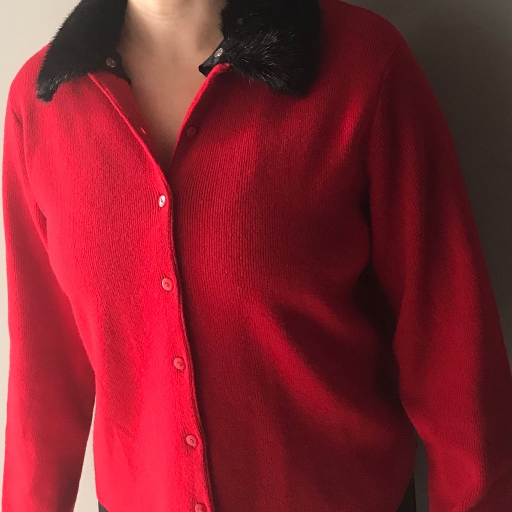 Authentic Pendleton wool and cashmere cardigan.